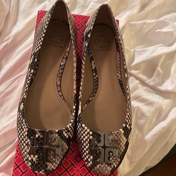 Tory burch Lowell 2 ballet flats diamond roccia print size 7 - Picture 1 of 5
